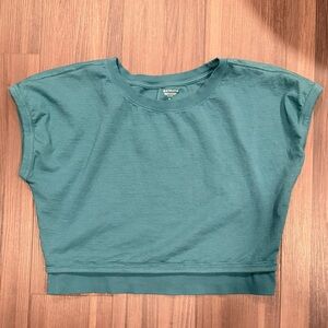 Athleta Teal Crop Top